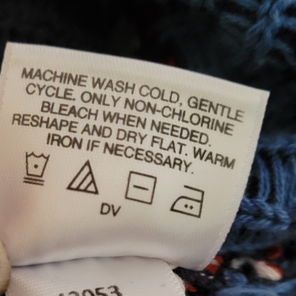 Hanna Andersson Fair Isle Nordic Snowflake 1/4 Zip Cotton Knit Sweater Holiday - Picture 9 of 10